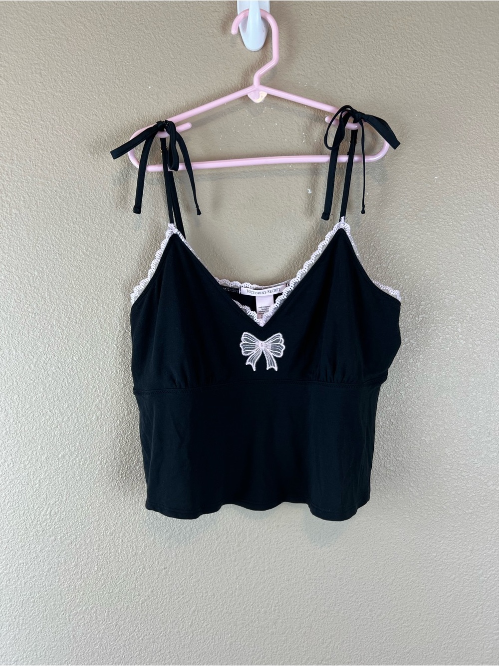 Victoria's Secret Black Camisole with Bows